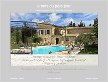 Tablet Screenshot of mas-du-pere-jean.com